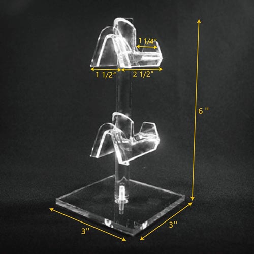 2 tiers sunglass frames display